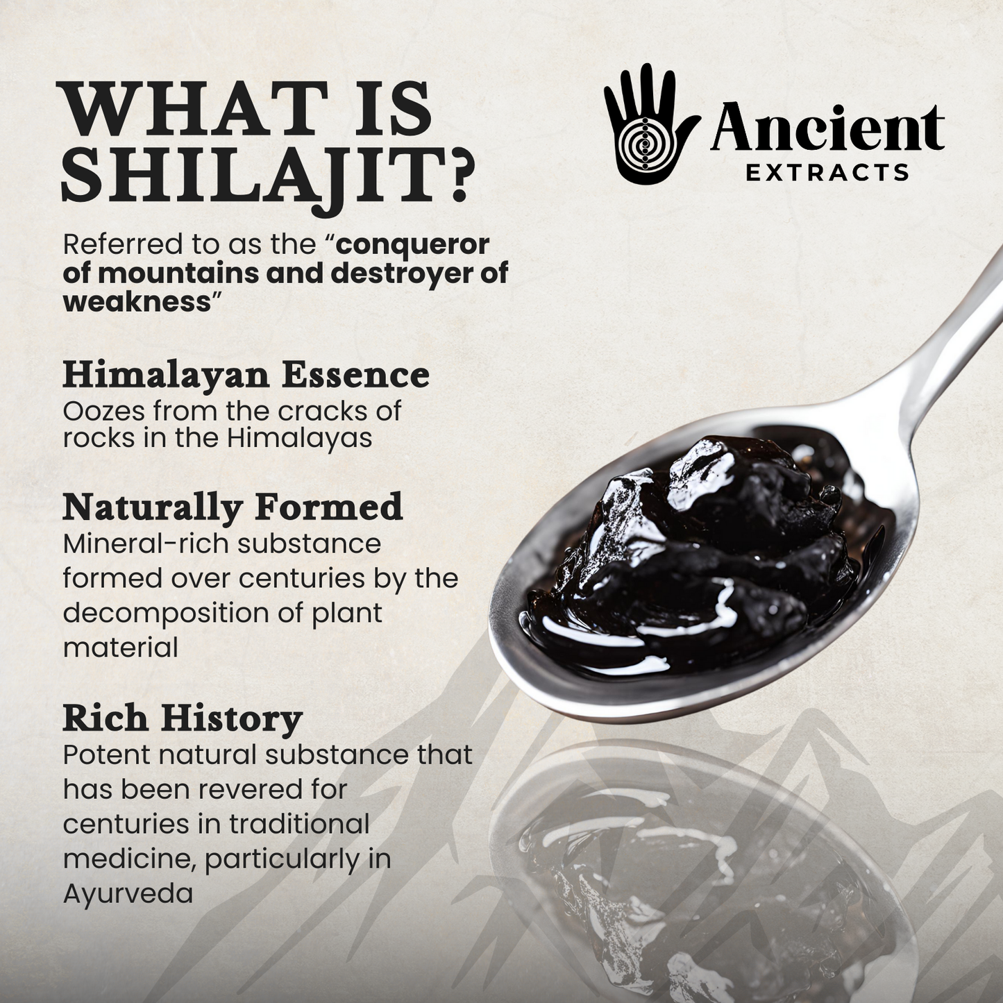 Organic Purified Himalayan Shilajit Resin Superfood (50g)